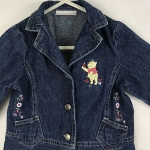 Disney Collection Girls Winnie Pooh Denim Jacket S